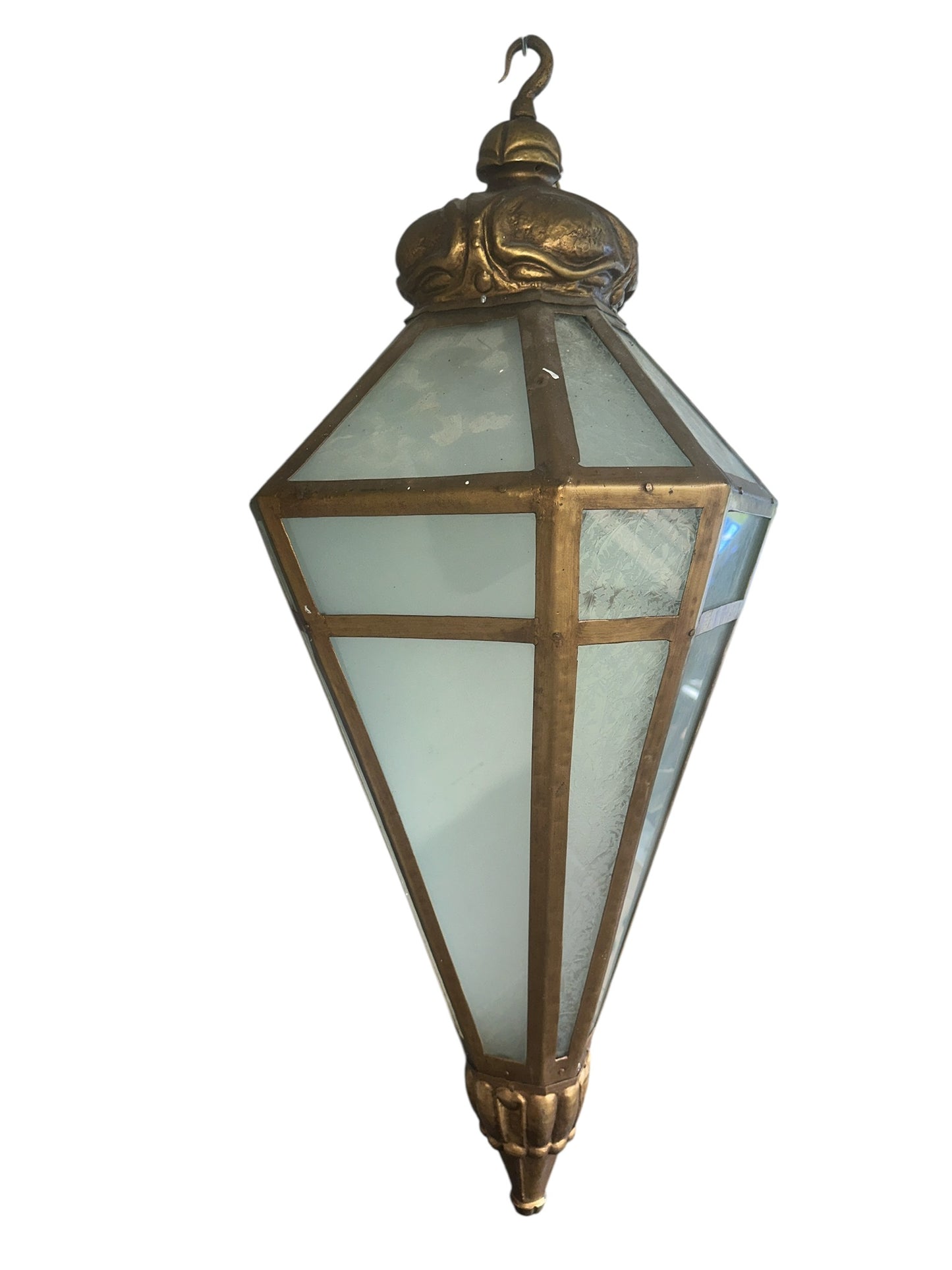 Vintage Slag Glass Lantern