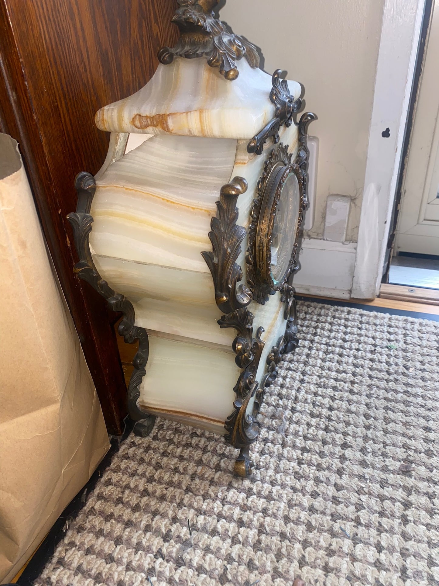 Early 19th Century French Onyx Ormolu Clock