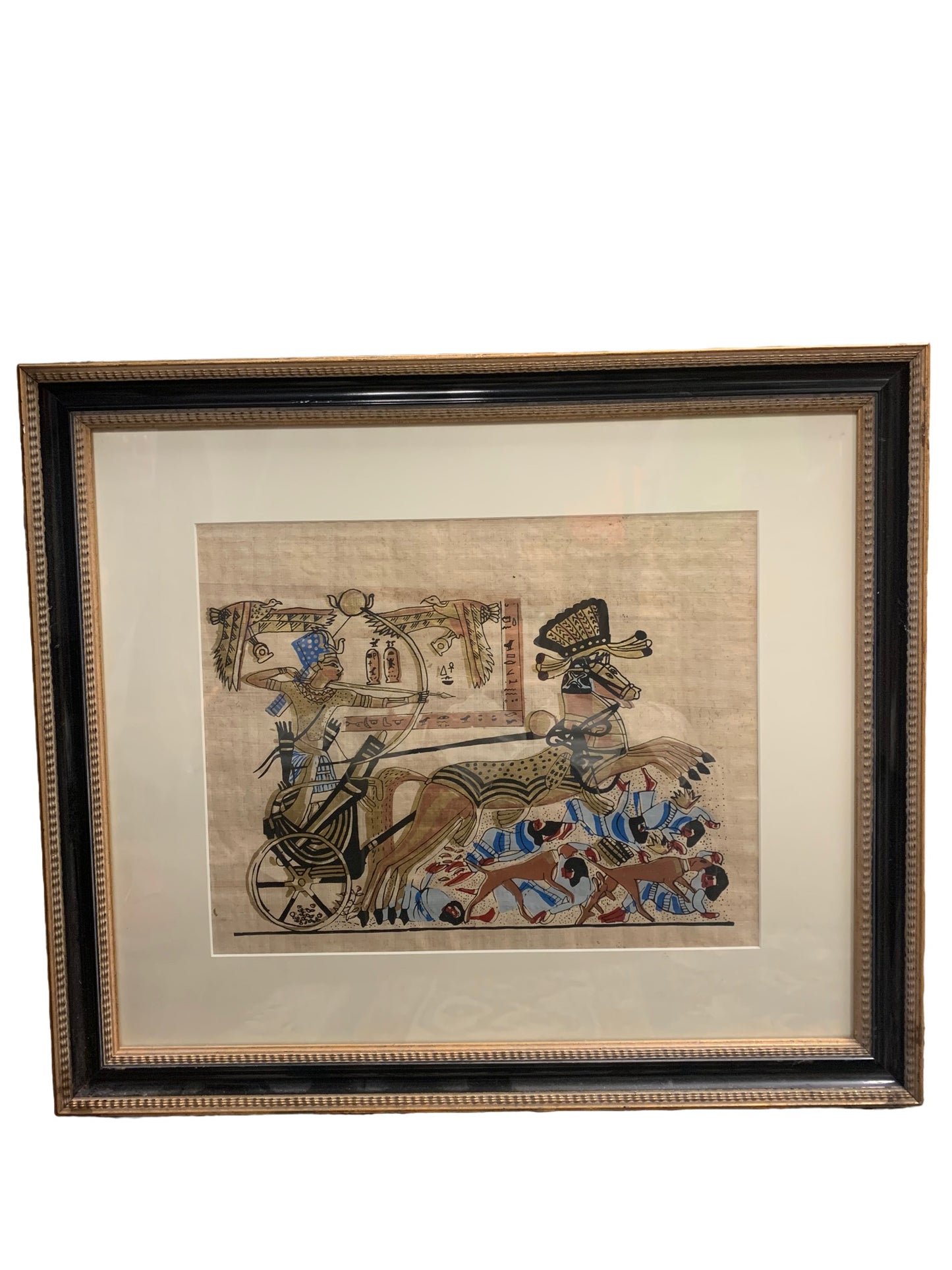 Vintage Egyptian Paintings/Drawings on Delta Papyrus - Egypt Cleopatra