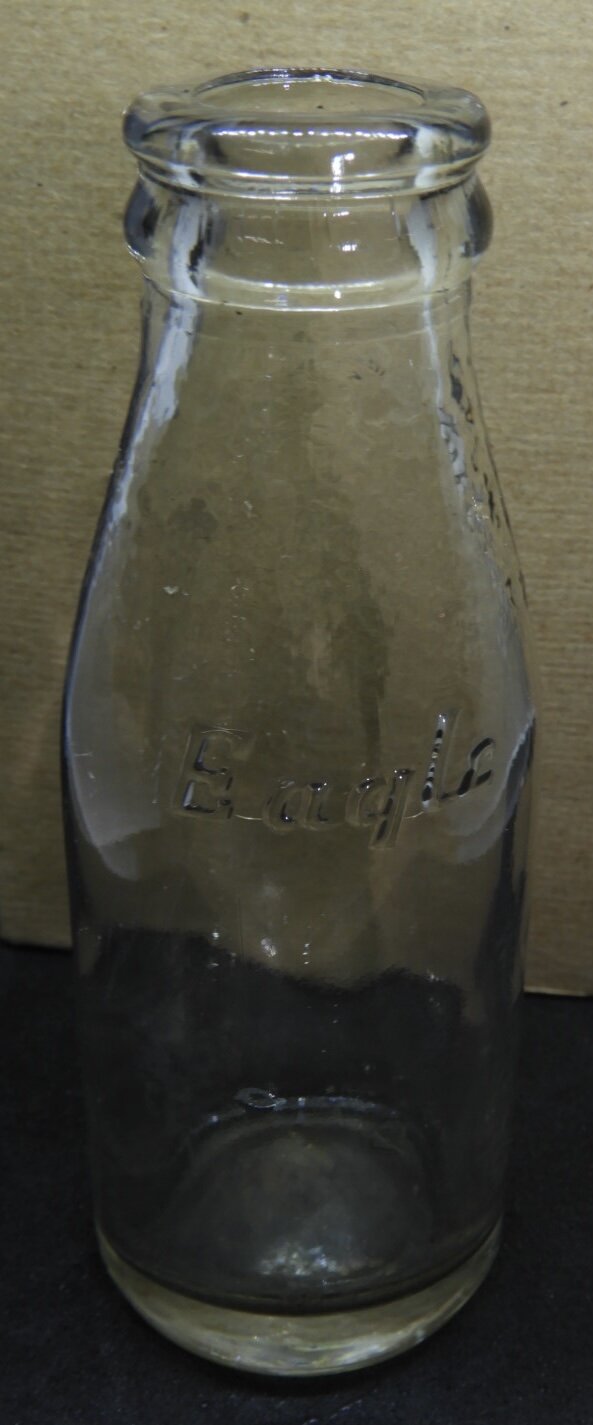 Vintage Eagle Milk Bottle