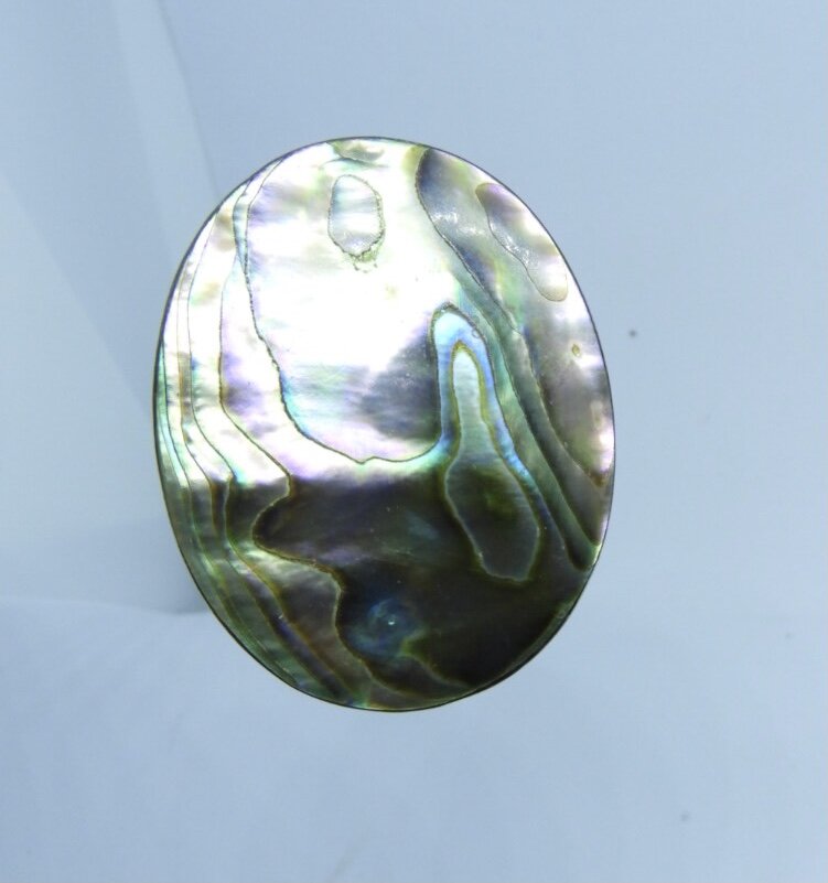 Antique Edwardian Era Abalone Shell Hat Pin
