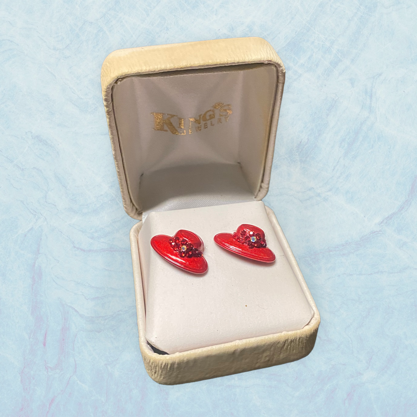Vintage Red Hat Society Enamel Pin - 1 Inch