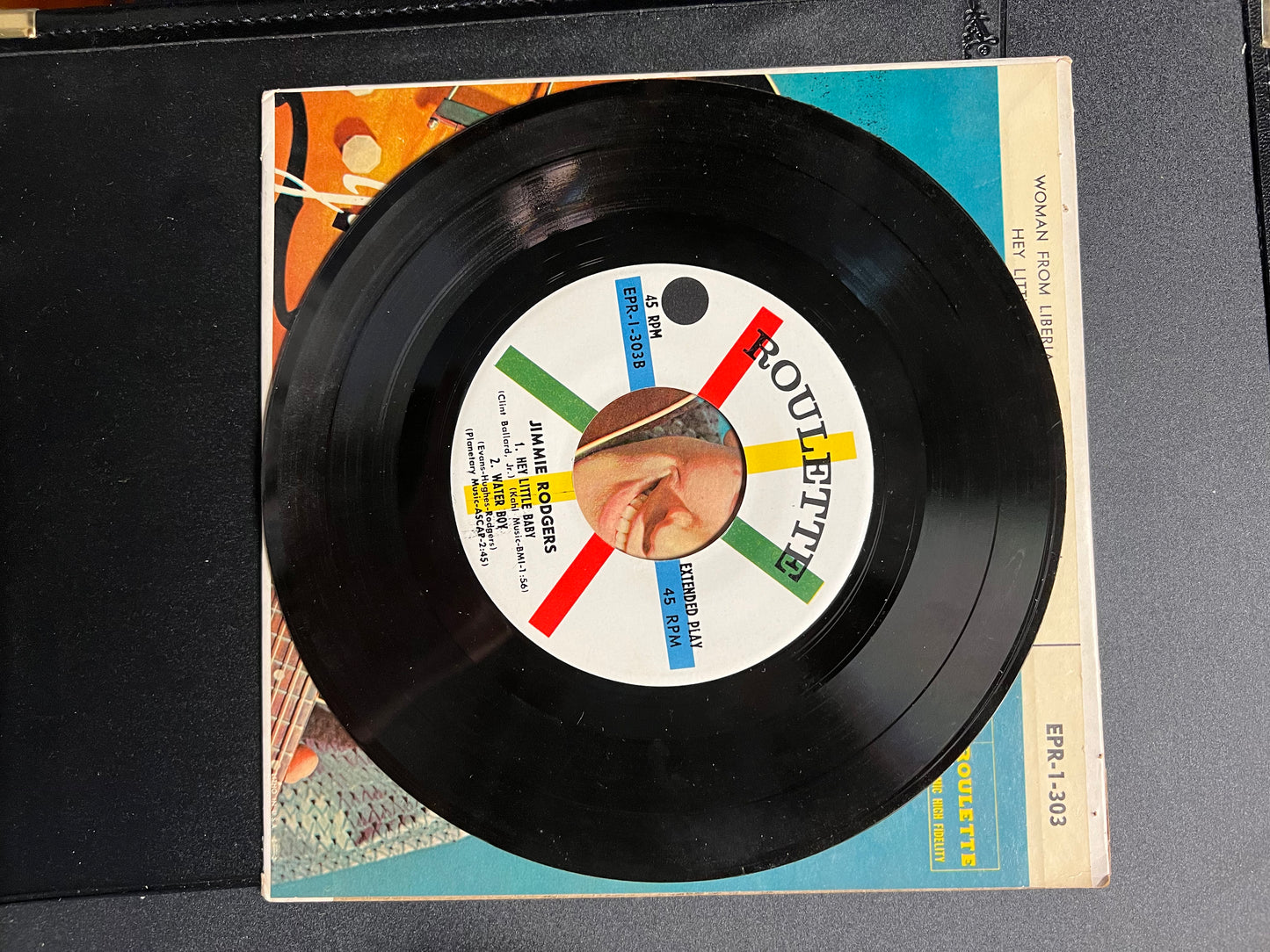 1958 JIMMIE RODGERS DEBUT ROULETTE - Rare Vinyl Record