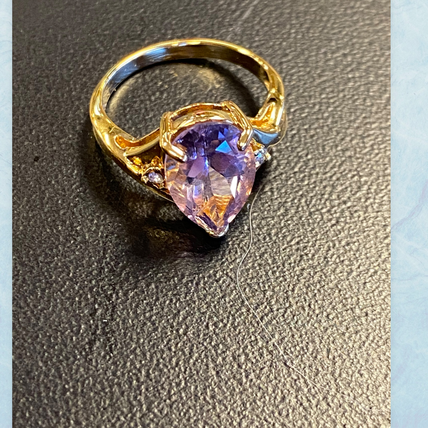 Amethyst /Diamond Ring Vintage!