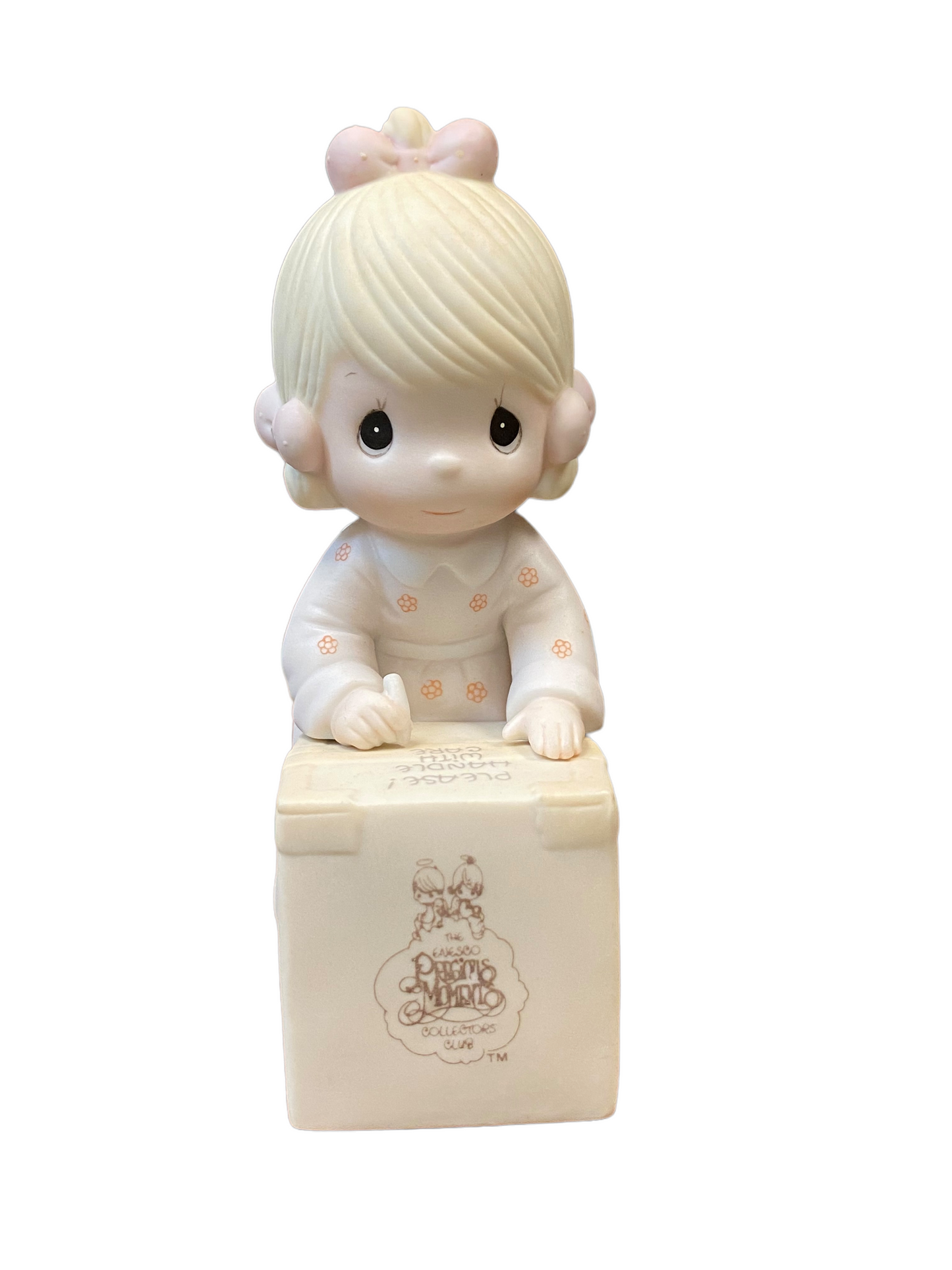 1987 Precious Moments “Sharing is Universally” Figurine, Cedar Tree