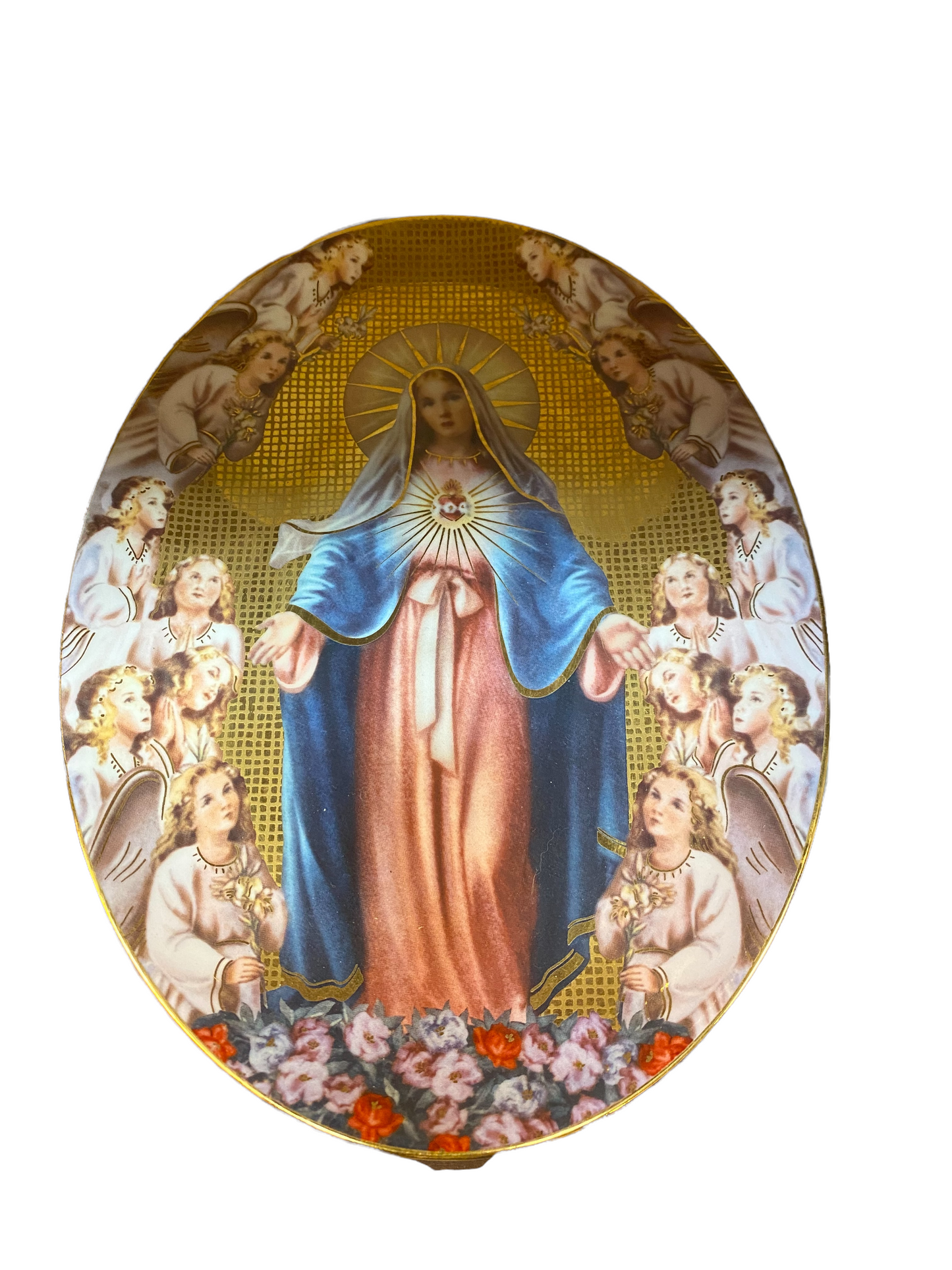 The Franklin Mint Heirloom Recommendation Mary Queen of Angels Limited Edition.
