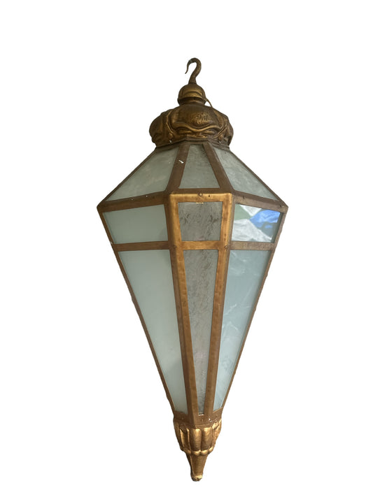 Vintage Slag Glass Lantern