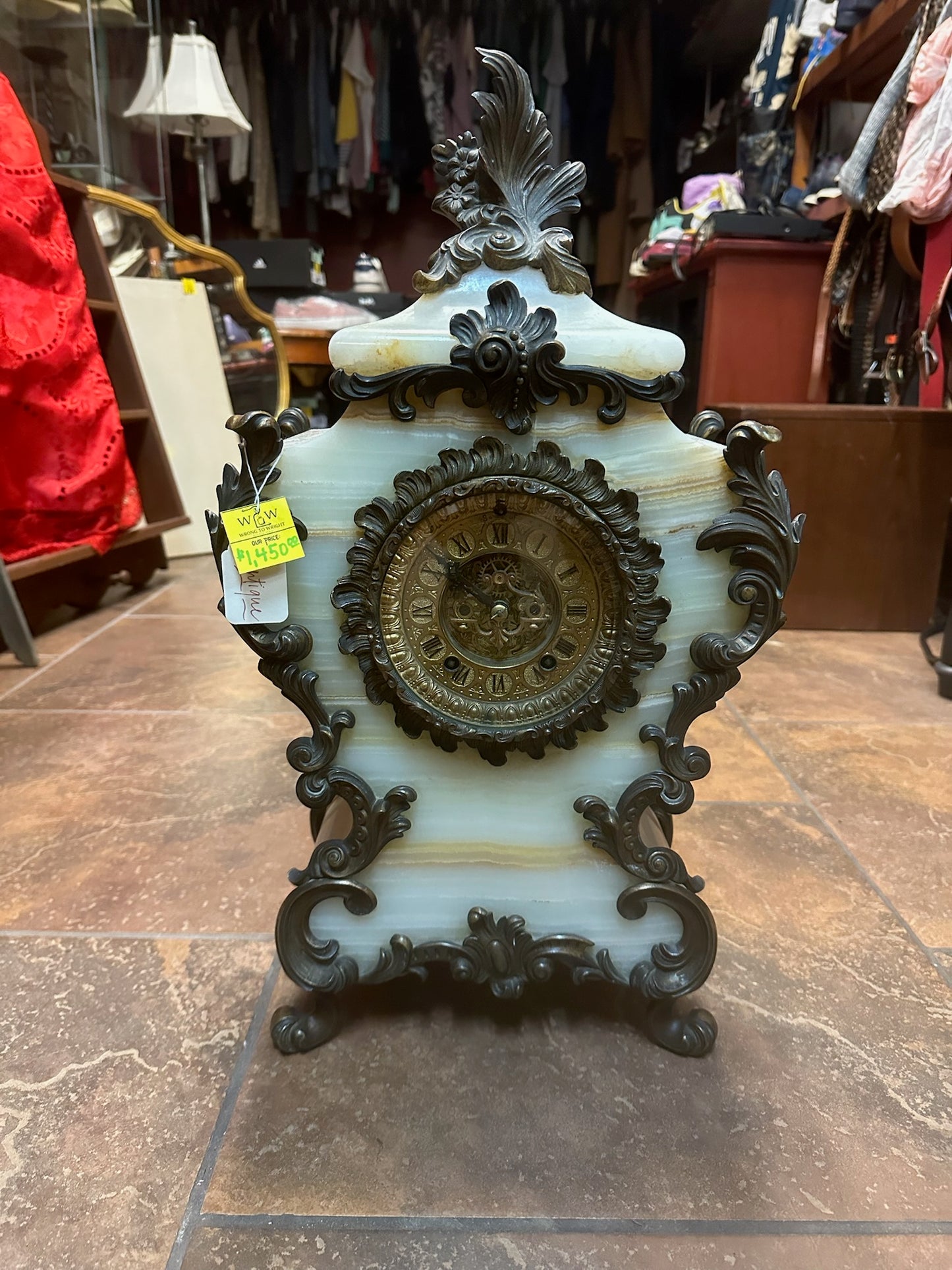 Early 19th Century French Onyx Ormolu Clock