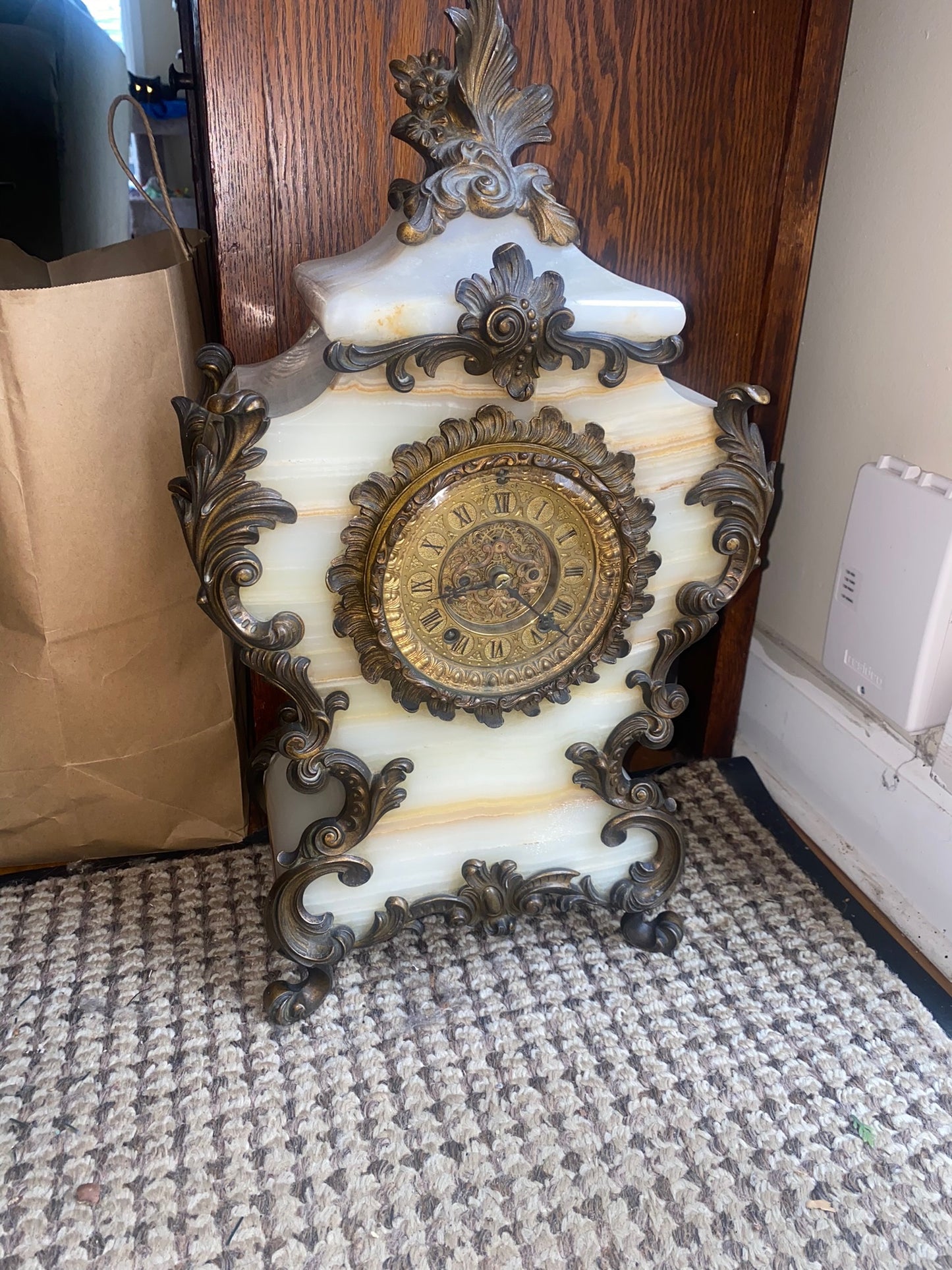 Early 19th Century French Onyx Ormolu Clock