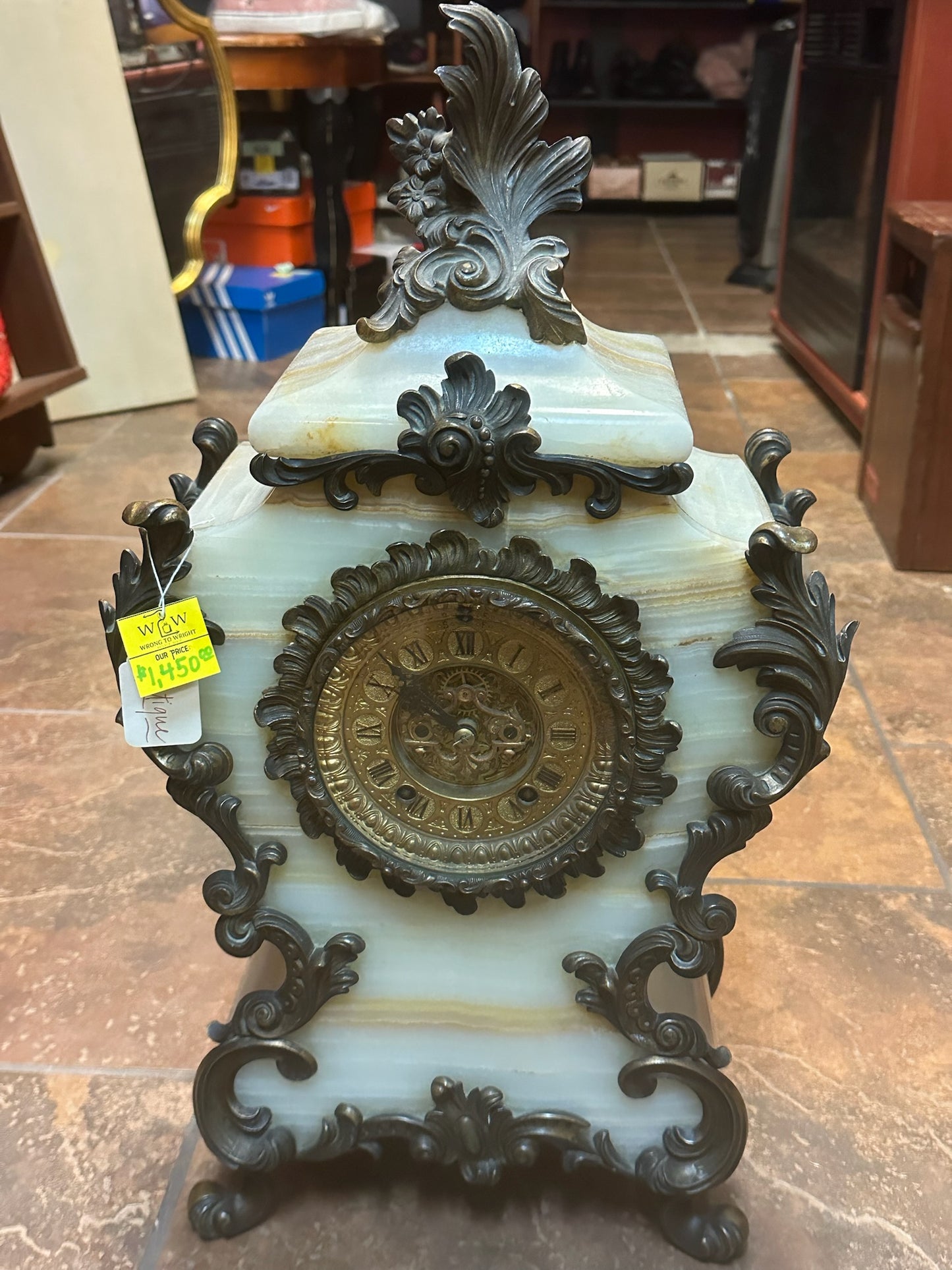 Early 19th Century French Onyx Ormolu Clock