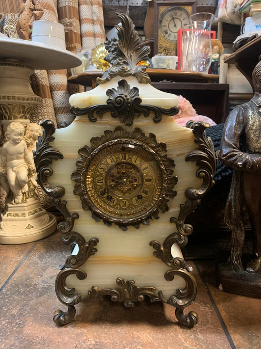 Early 19th Century French Onyx Ormolu Clock