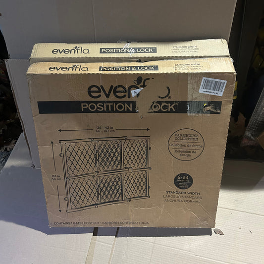 Evenflo Position and Lock Gate, Model 2026-24, White
