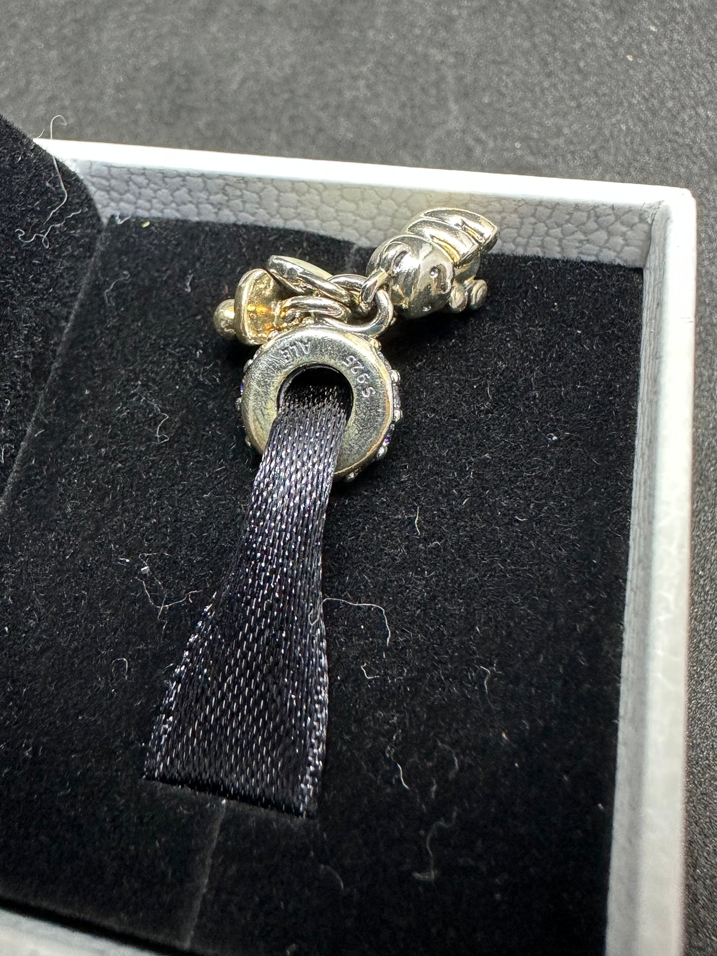Pandora Jewelry Sterling Silver Cubic Zirconia Bracelet Charm Marked S925 ALE