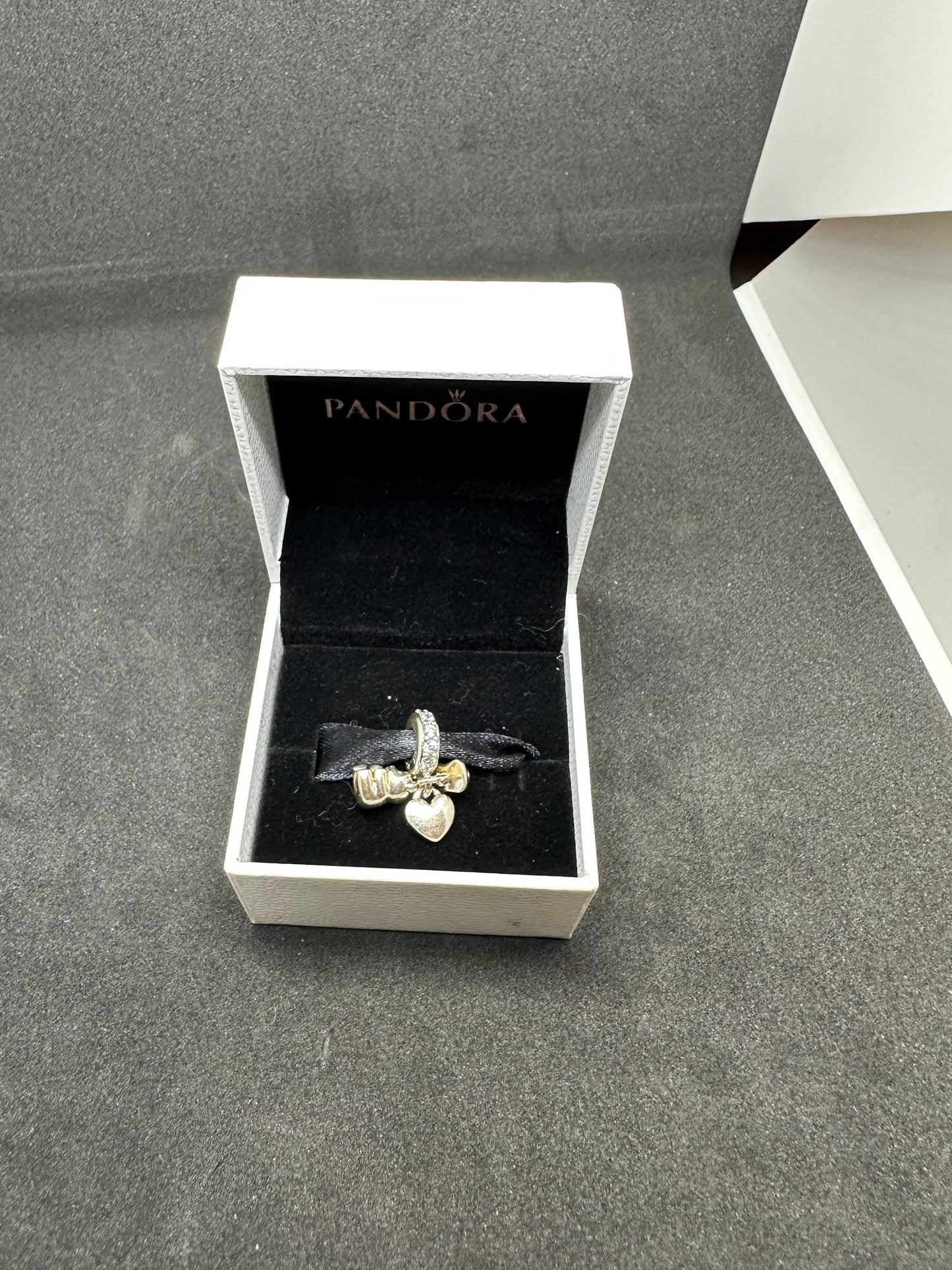 Pandora Jewelry Sterling Silver Cubic Zirconia Bracelet Charm Marked S925 ALE