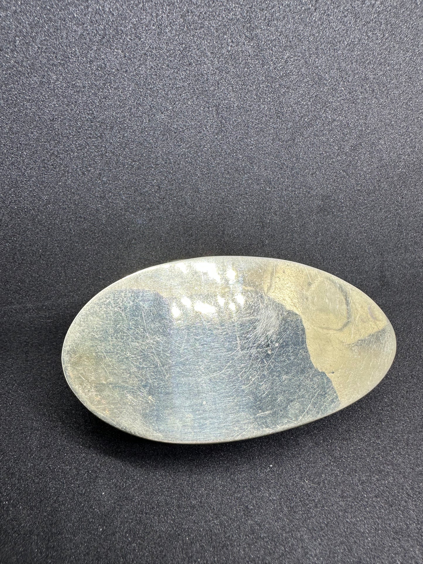 Vintage Sterling Silver Genuine White Iridescent Clam Shell Hinged Trinket Box