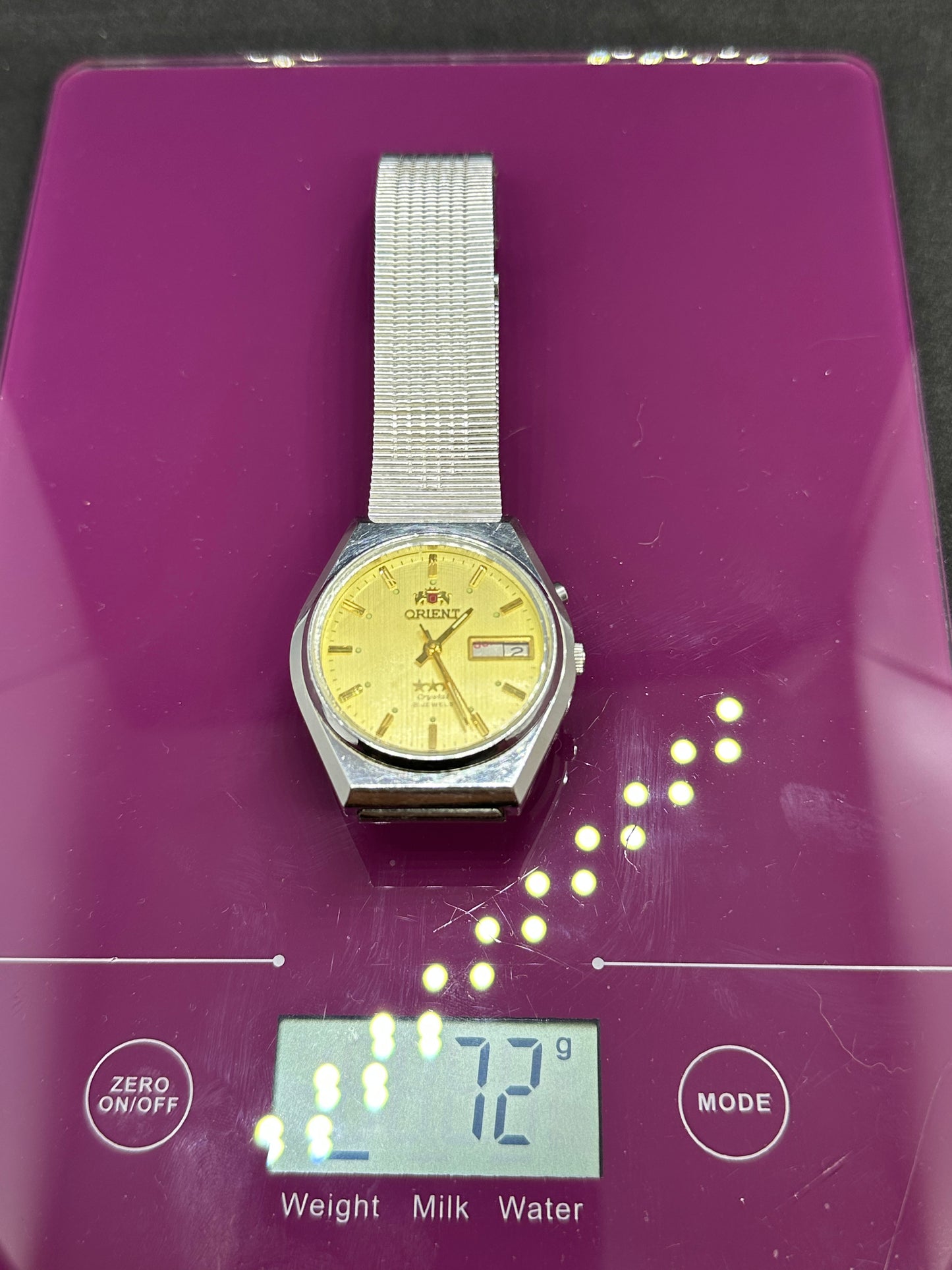 Vintage Men's Orient 21 Jewels Stainless Steel 3 Stars Water Resistant Automatic Watch OS469C790