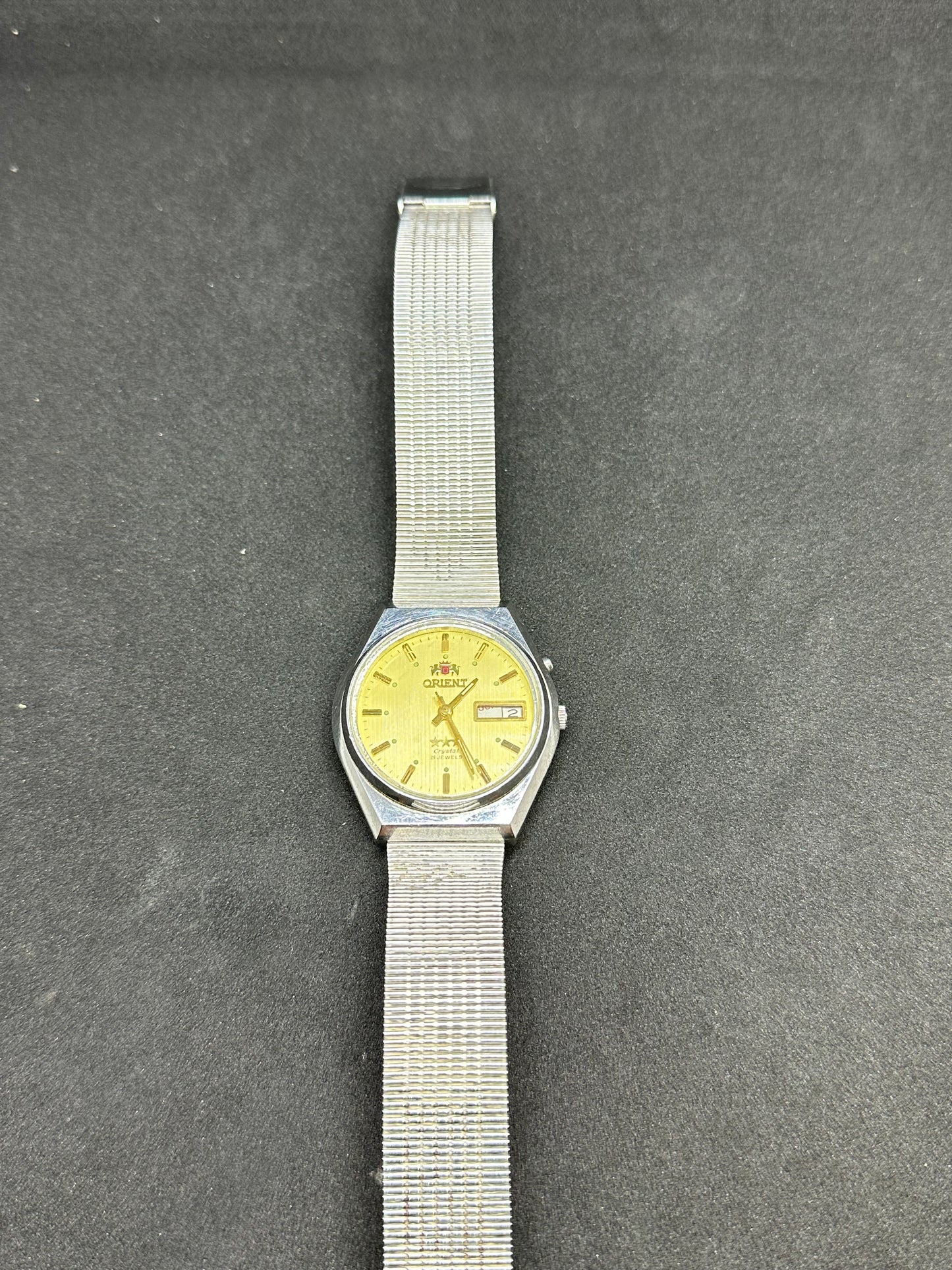 Vintage Men's Orient 21 Jewels Stainless Steel 3 Stars Water Resistant Automatic Watch OS469C790
