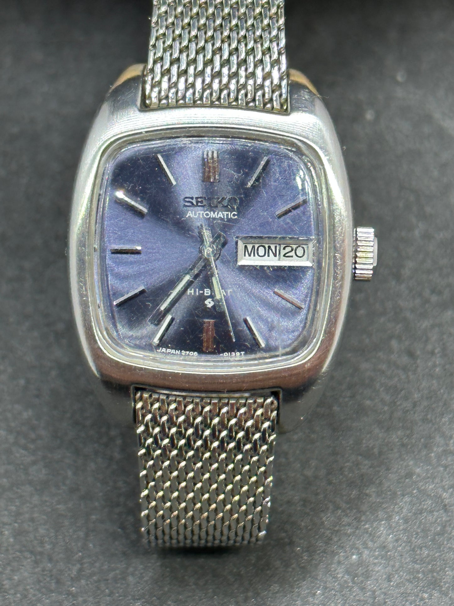 Women's Vintage 1970's Seiko Stainless Steel Hi-Beat Automatic Water Resistant Watch