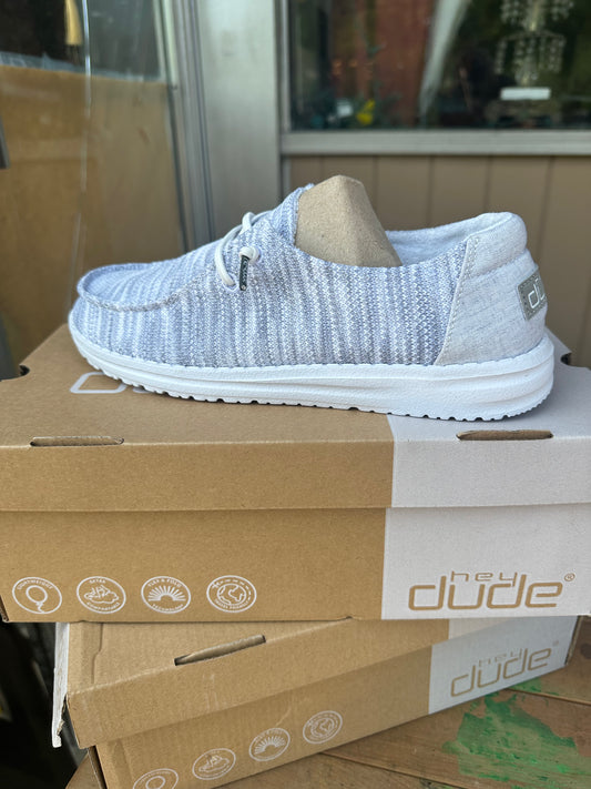 **BRAND NEW** HEYDUDE Wendy Sox Glacier Grey Women's Size 7