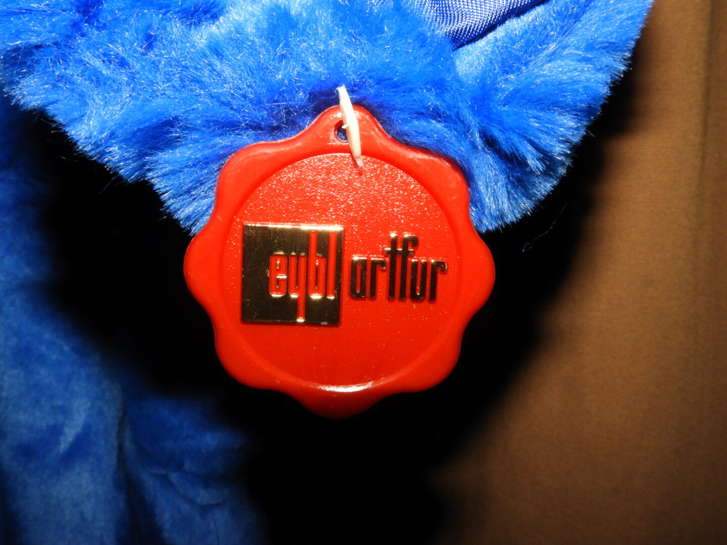 Vintage 80's Electric Blue Peabody House Faux Fur Coat