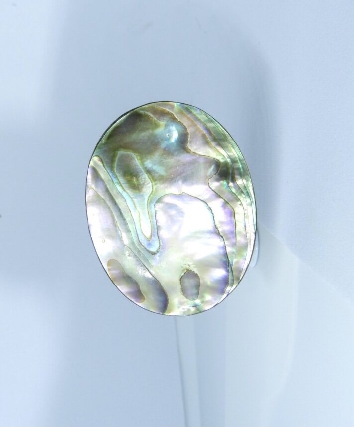 Antique Edwardian Era Abalone Shell Hat Pin