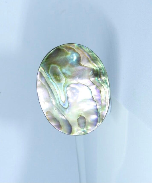 Antique Edwardian Era Abalone Shell Hat Pin