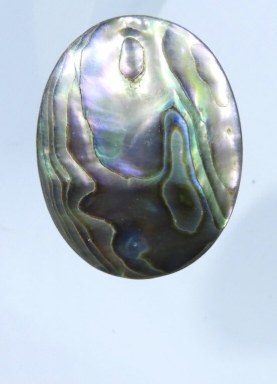 Antique Edwardian Era Abalone Shell Hat Pin