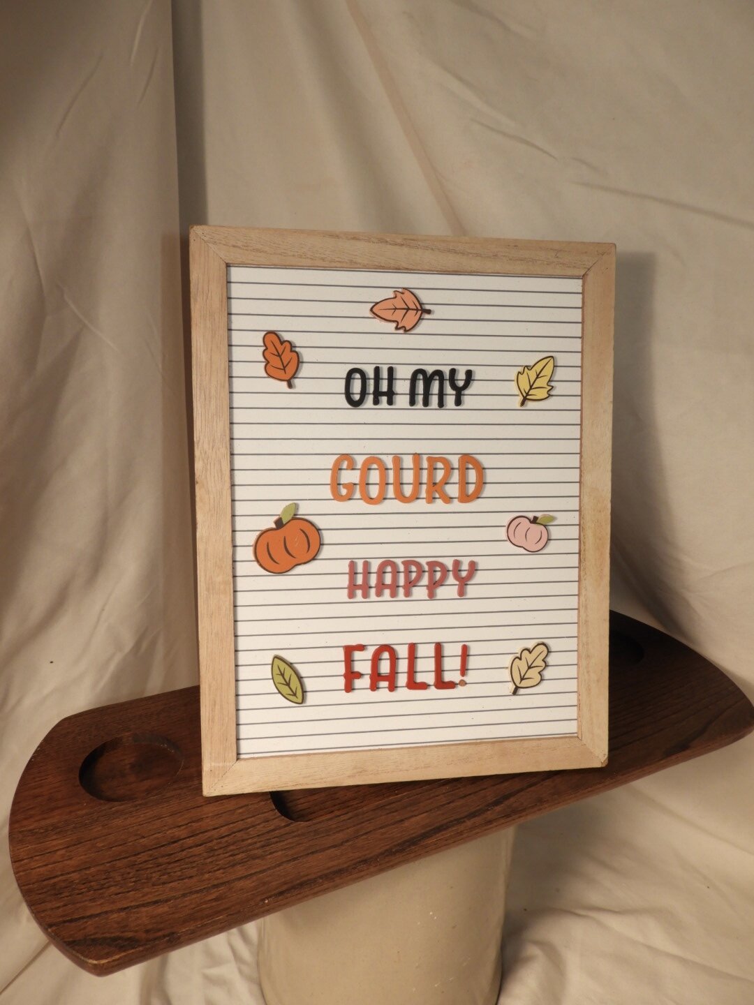 “Oh My Gourd” Fall Decor Letterboard
