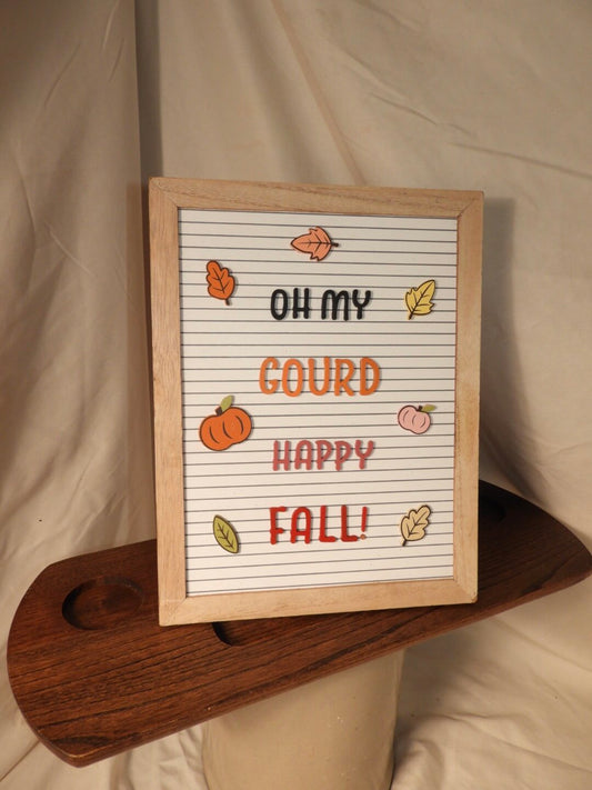 “Oh My Gourd” Fall Decor Letterboard