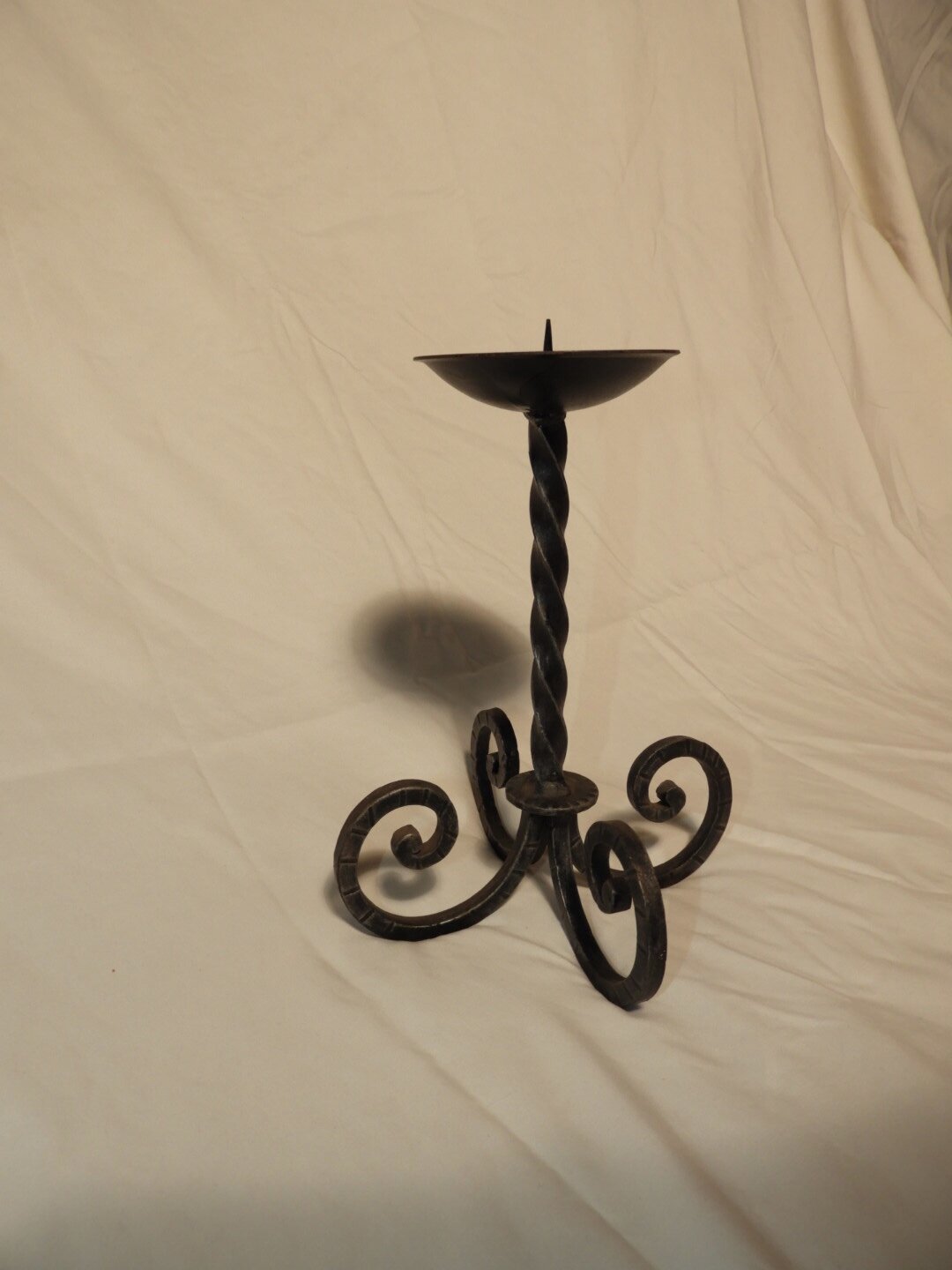 MINT CONDITION Antique Wrought Iron French Style Candle Holder