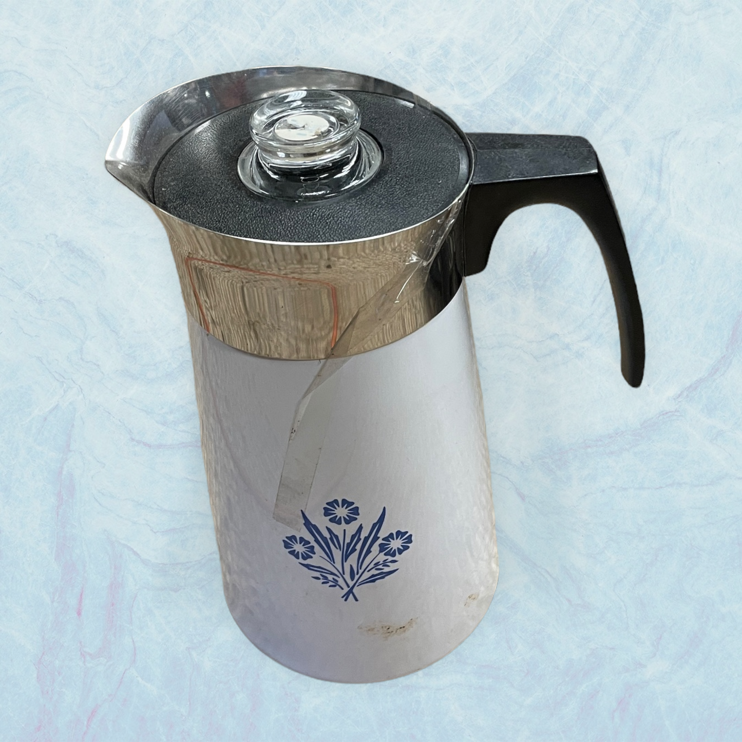 Corning Cornflower Blue 9-Cup Coffee Pot