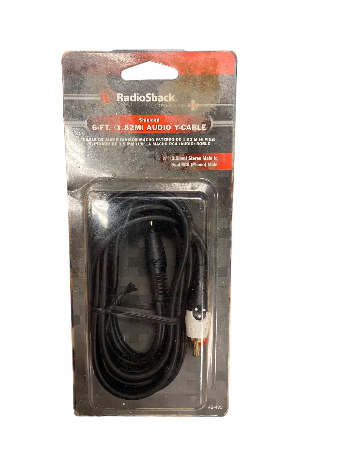 radioshack 6ft 1/8 (3.5mm) stereo plug to dual rca plug cable