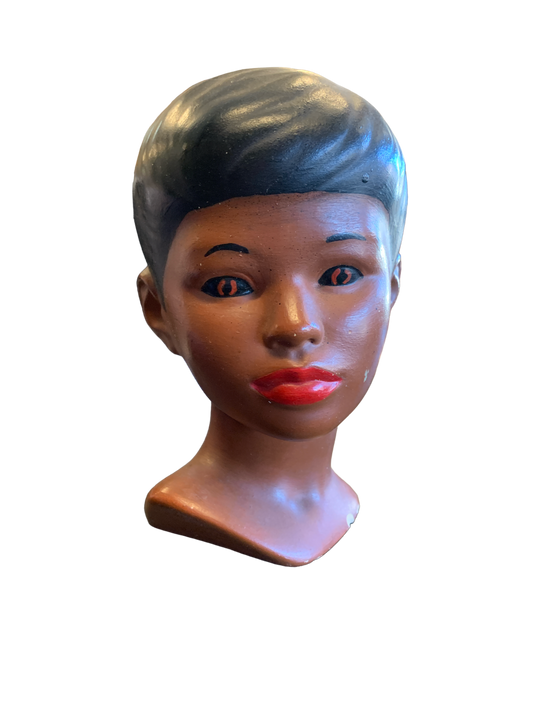 Vintage 1977 Holland Mold Ceramic Girl Head Busts