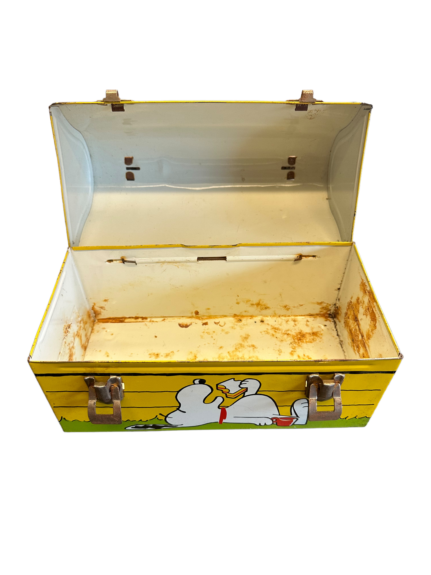 Vintage 1968 Have Lunch with Snoopy Lunch Box Tin Metal Collectible