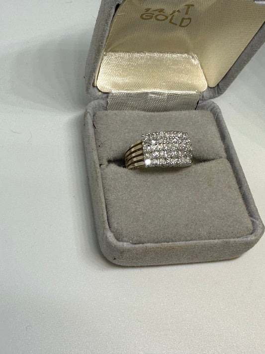 Vintage 14kt Yellow Gold Diamond Ring Size 6.5