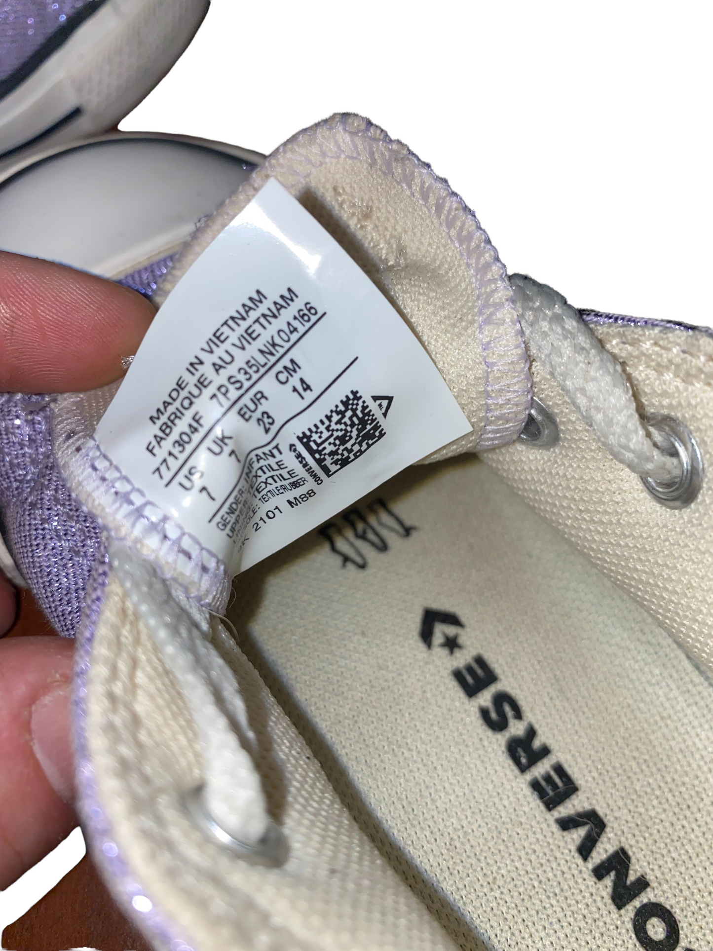 Converse Infant Summer Shimmer Purple Converse -