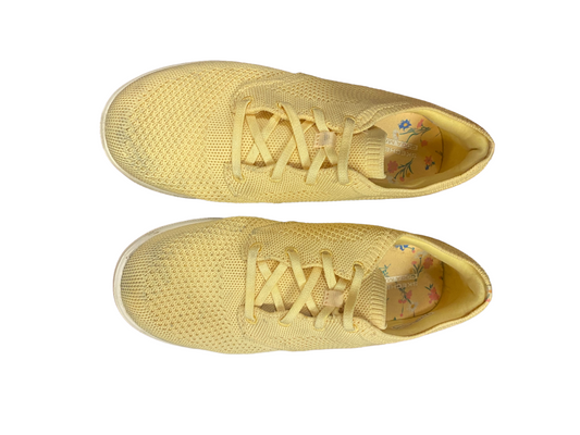 Skechers GOwalk Washable Knit Slip-On Sneakers Sweet Blooms Yellow