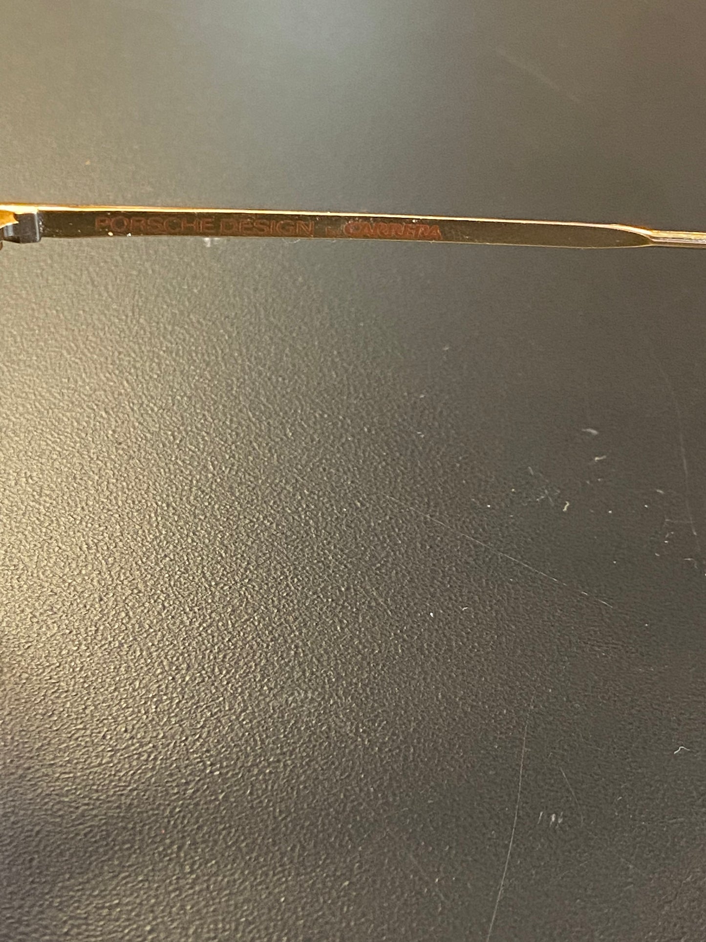NWT Porsche Design 66 P8478 W Blue Gold Sunglasses