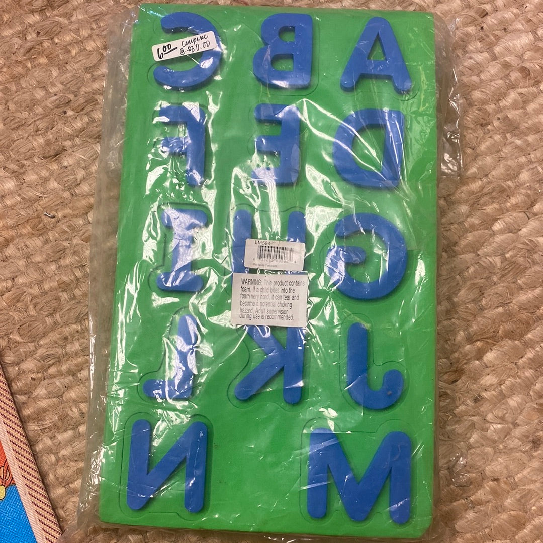 Foam Double-Sided Alphabet Stamper Letters