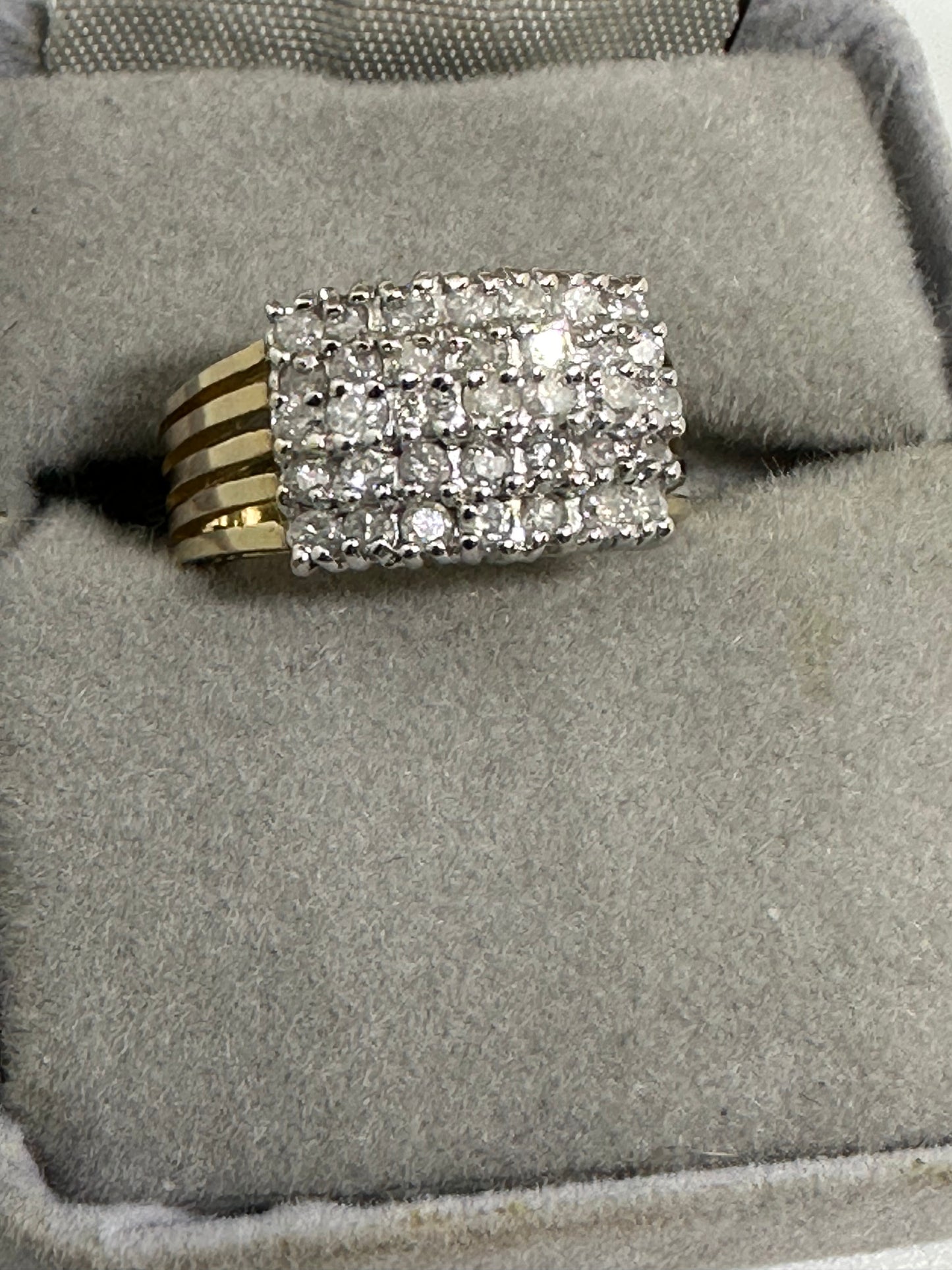 Vintage 14kt Yellow Gold Diamond Ring Size 6.5