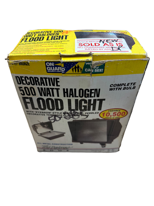Designer's Edge 500-Watt Halogen Floodlight, Bronze