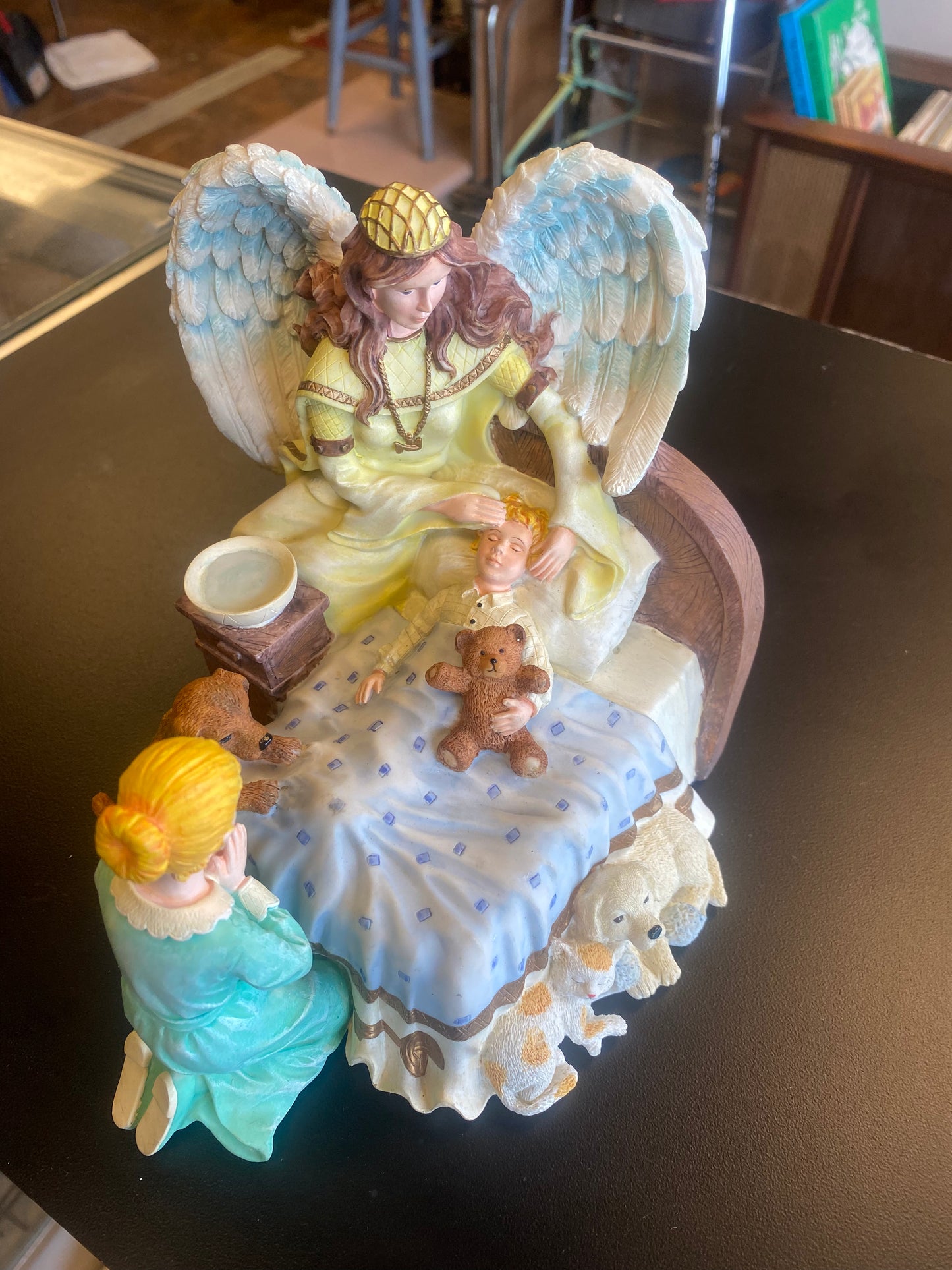 A Prayer Answered Sculpture by Sheena Easton 4 Seymour Mann ANGEL'S TOUCH Figurine.