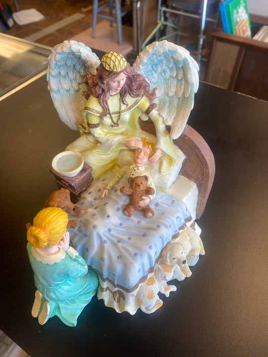 A Prayer Answered Sculpture by Sheena Easton 4 Seymour Mann ANGEL'S TOUCH Figurine.