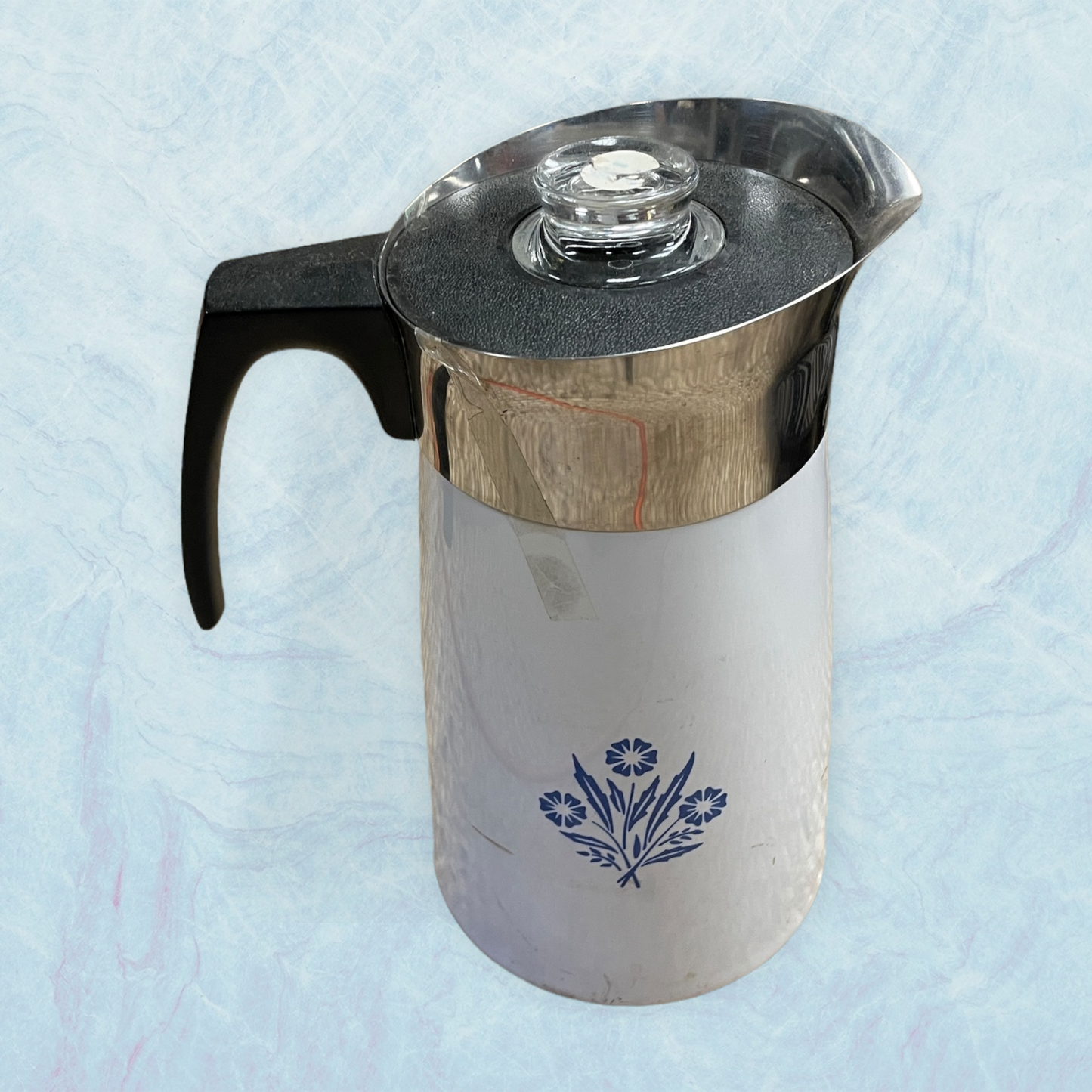 Corning Cornflower Blue 9-Cup Coffee Pot