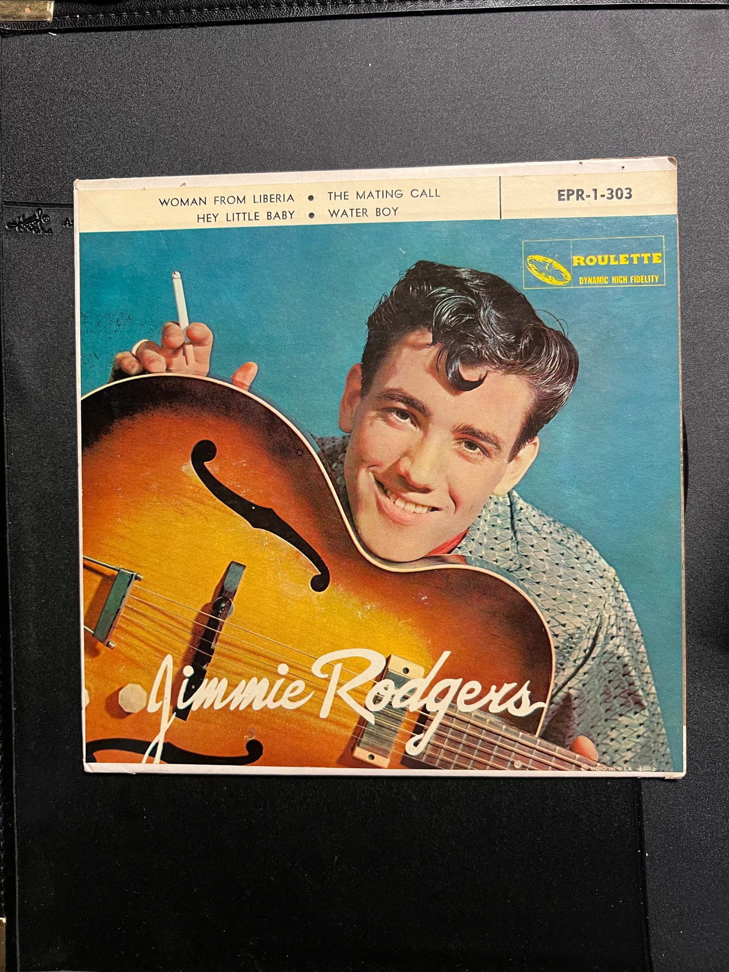 1958 JIMMIE RODGERS DEBUT ROULETTE - Rare Vinyl Record
