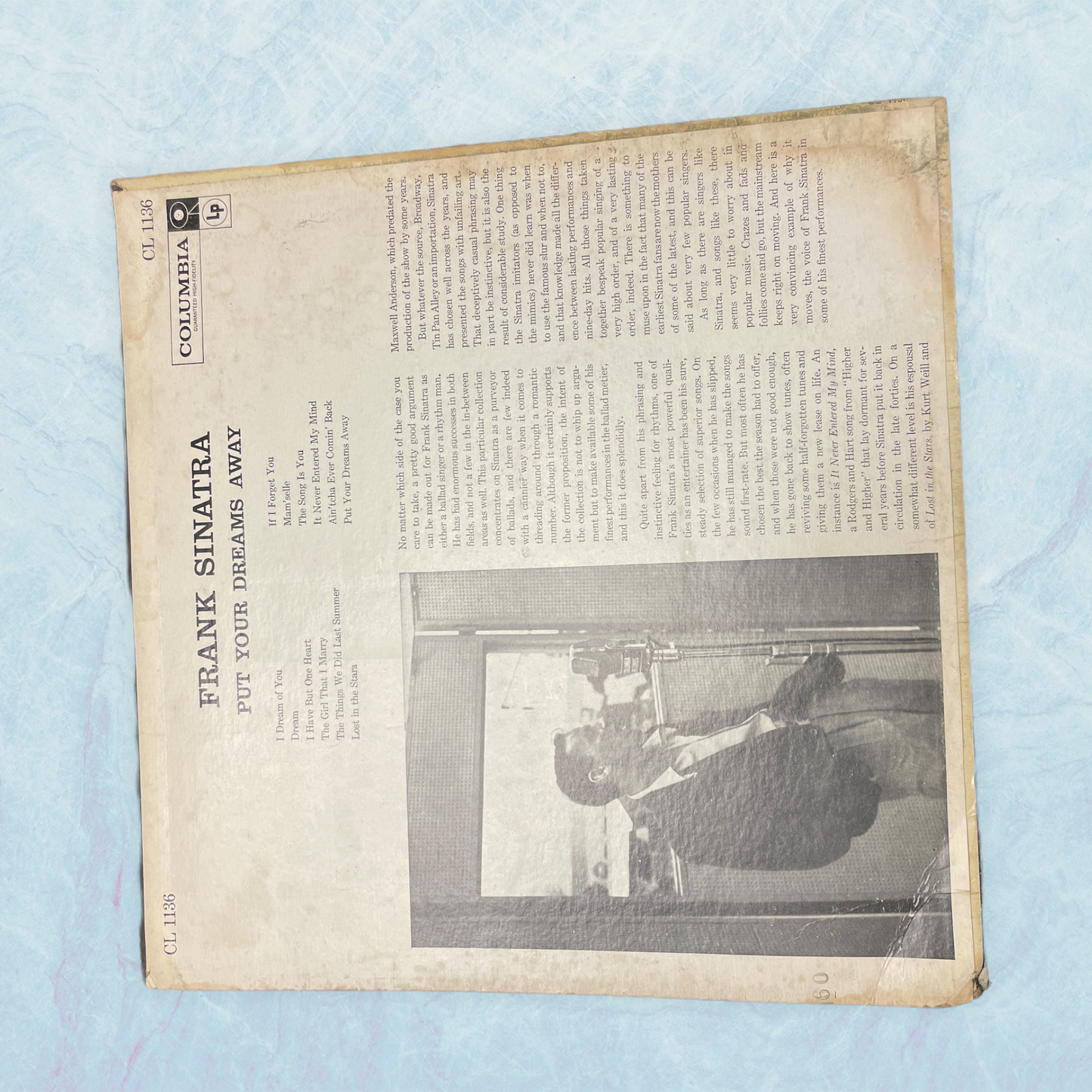 Frank Sinatra - Put Your Dreams Away - 1958 Mono 1st Press 6-Eye Labels VG+